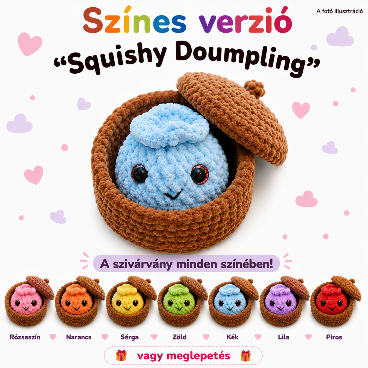 “Squishy Doumpling” | Színes verzió