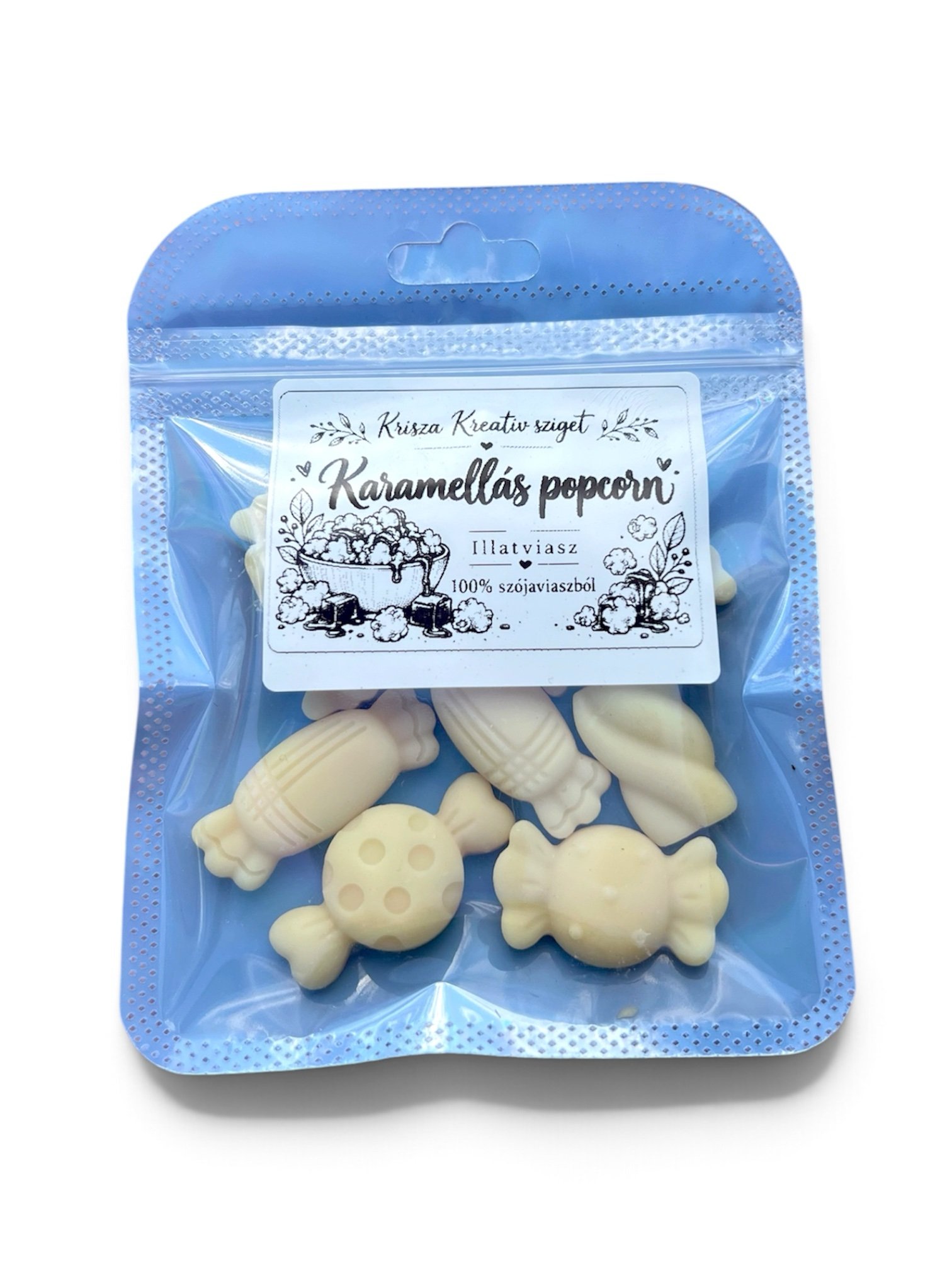Karamellás popcorn illatviasz | ~20 g